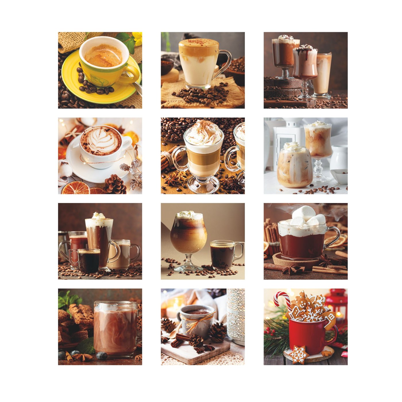 Caffè – Calendario illustrato silhouette cm 14×47 CS0001 Caffè - Calendario illustrato silhouette cm 14x47 CS0001