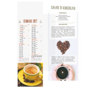 Caffè – Calendario illustrato silhouette cm 14×47 CS0001 Caffè - Calendario illustrato silhouette cm 14x47 CS0001