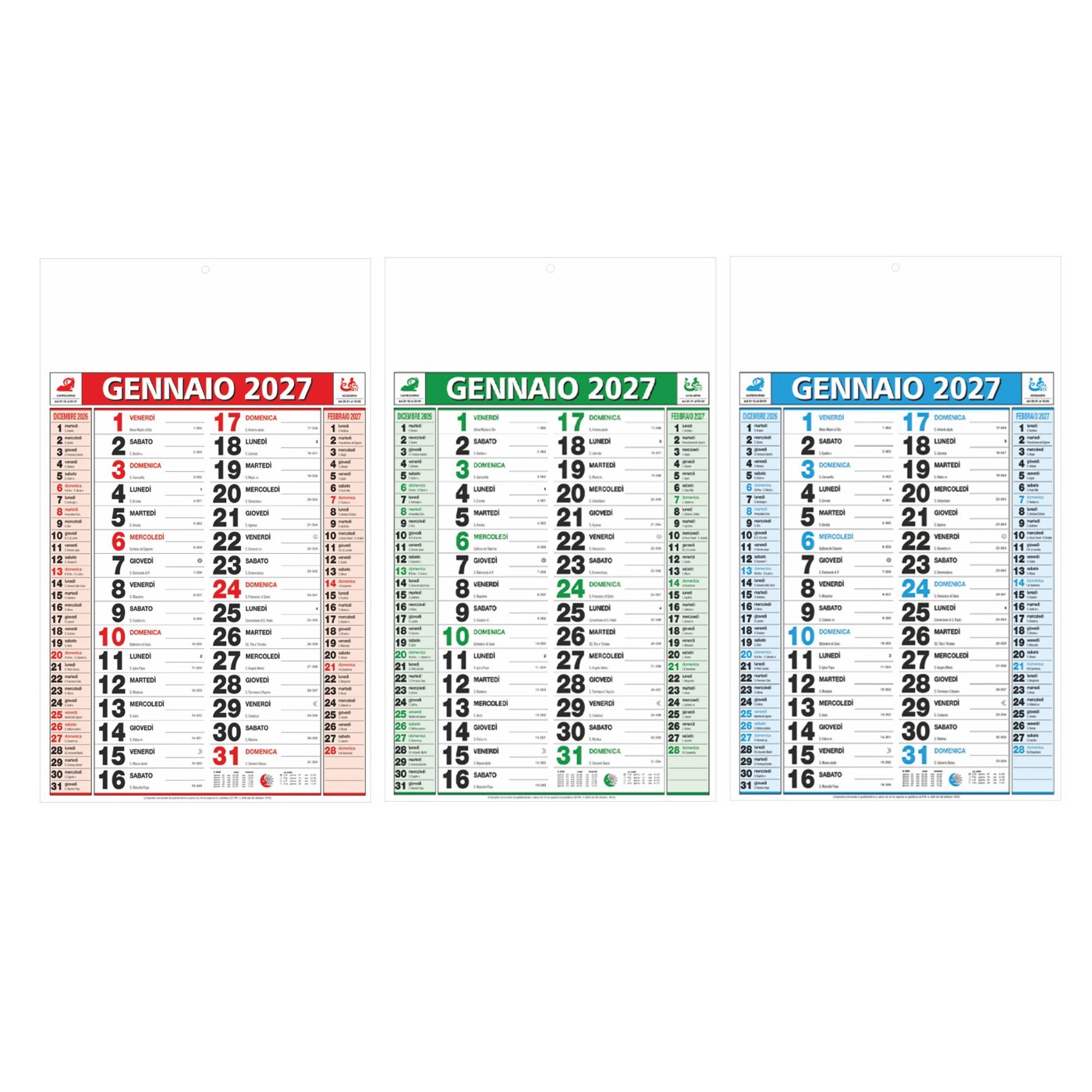 Classico – Calendario Olandese da parete cm 28,8×47 CO0001 Classico - Calendario Olandese da parete cm 28,8x47 CO0001