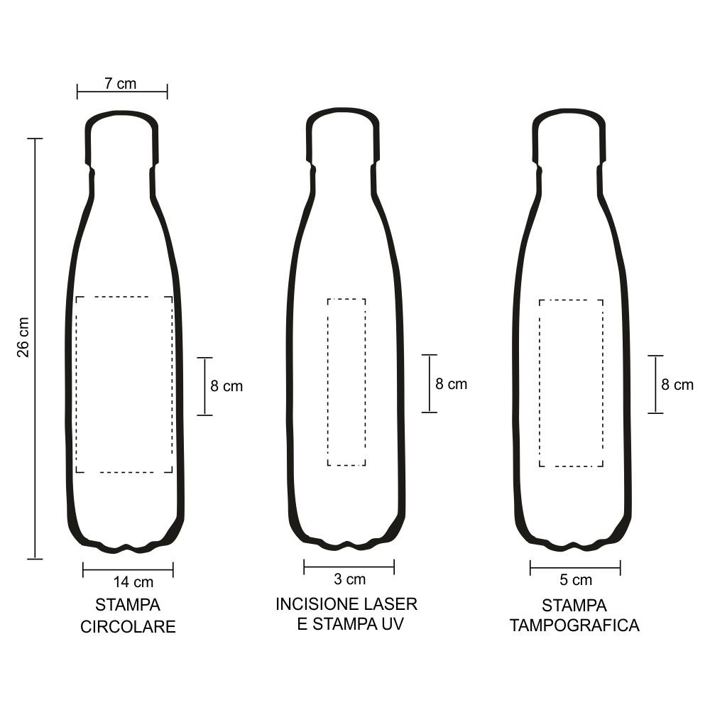 Darya 500 – Borraccia Termica In Acciaio Inox 500ml BT0006 Darya 500 - Borraccia Termica In Acciaio Inox 500ml BT0006