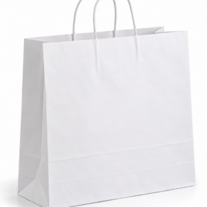 Shopper in carta 44x14x50 bianca ritorta Shopper in carta 44x14x50 bianca ritorta