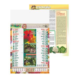 Orto e Giardino – Calendario Illustrato da parete cm 28,8×47 CI0011 Orto e Giardino - Calendario Illustrato da parete cm 28,8x47 CI0011