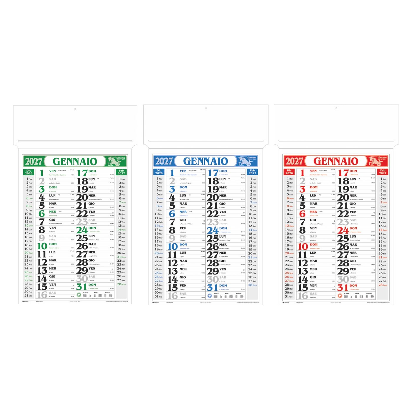 Passafoglio – Calendario Olandese da parete cm 34×55 CO0004 Passafoglio - Calendario Olandese da parete cm 34x55 CO0004