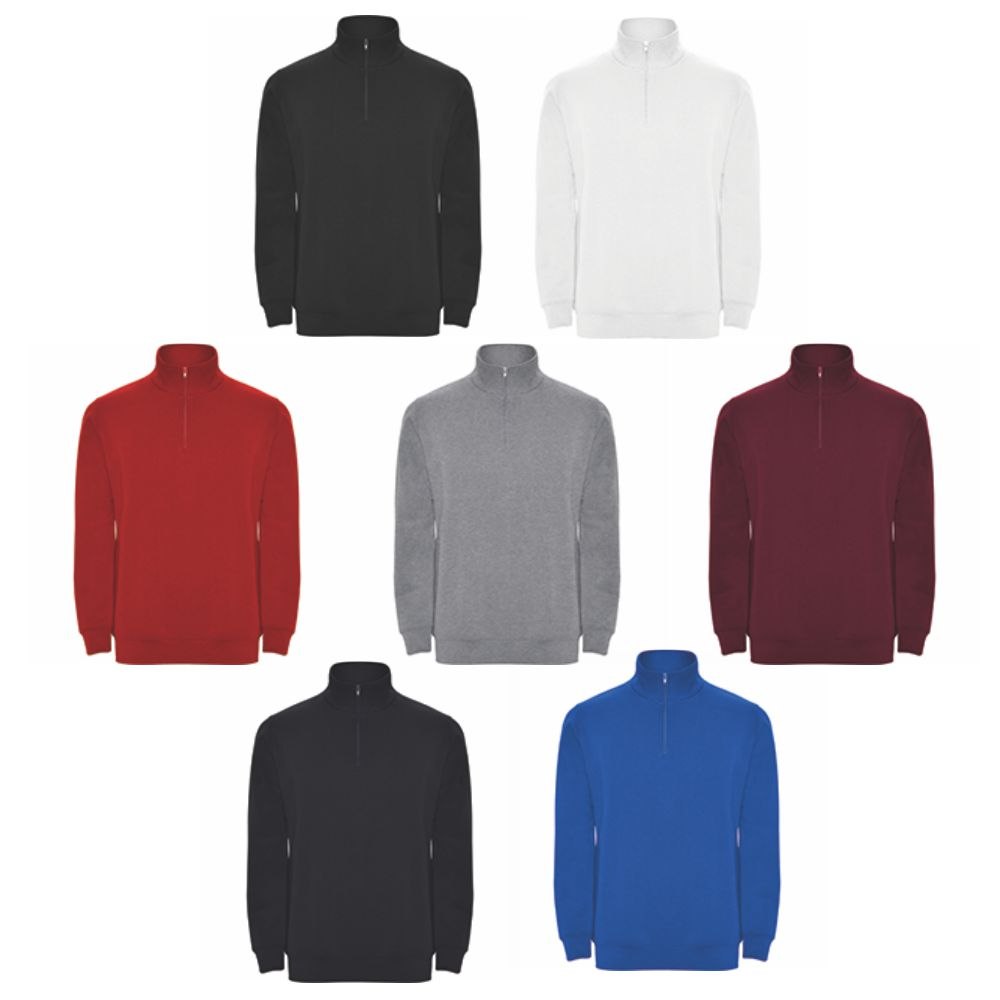 Roly Aneto Felpa Uomo Mezza Zip FE0001 Roly Aneto Felpa Uomo Mezza Zip FE0001
