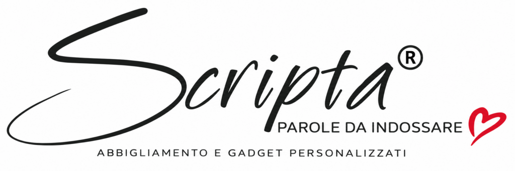 Scripta - Abbigliamento e gadget personalizzati